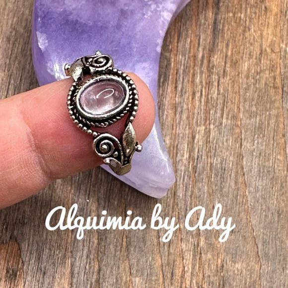 Celtic Amethyst silver Victorian ring/crown chakra - Picture 1 of 6